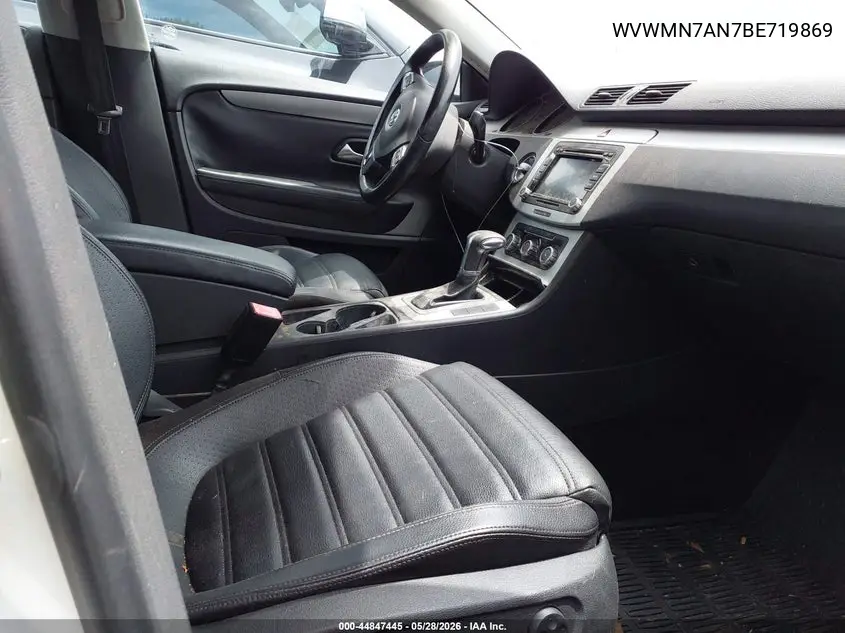 2011 Volkswagen Cc Sport VIN: WVWMN7AN7BE719869 Lot: 44847445