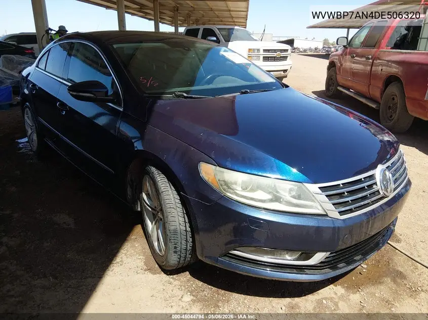 2013 Volkswagen Cc 2.0T Sport Plus VIN: WVWBP7AN4DE506320 Lot: 45044794