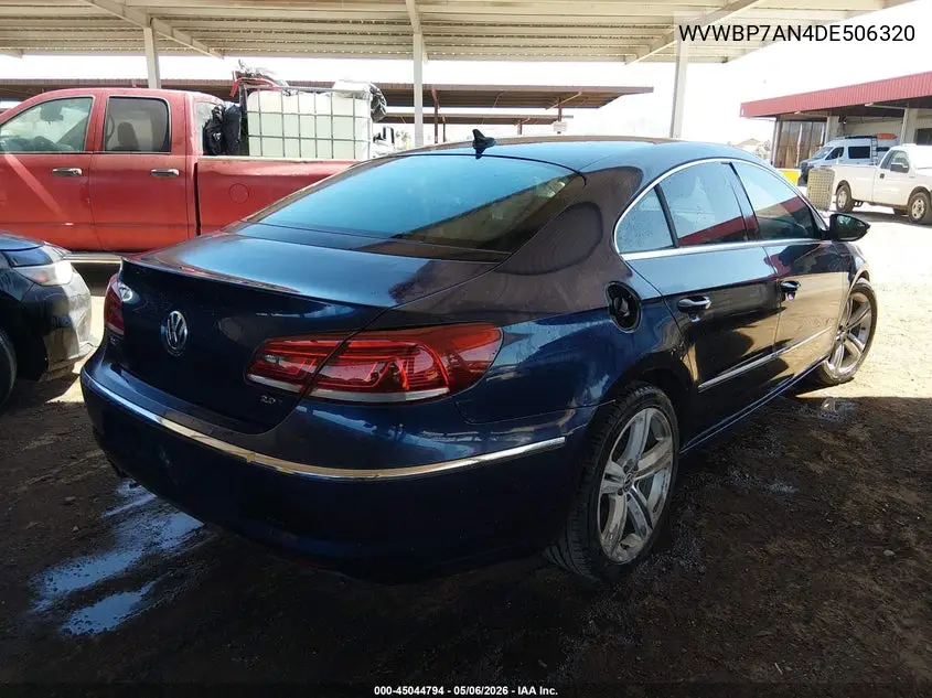 2013 Volkswagen Cc 2.0T Sport Plus VIN: WVWBP7AN4DE506320 Lot: 45044794