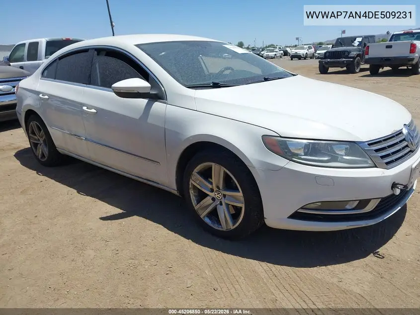 2013 Volkswagen Cc 2.0T Sport VIN: WVWAP7AN4DE509231 Lot: 45206850