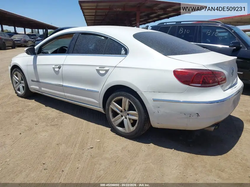 2013 Volkswagen Cc 2.0T Sport VIN: WVWAP7AN4DE509231 Lot: 45206850