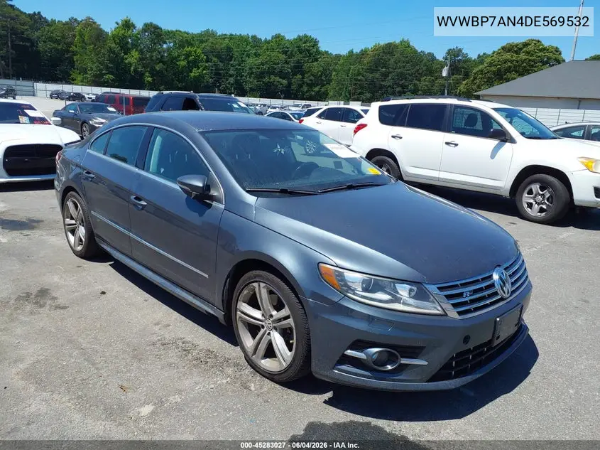 2013 Volkswagen Cc 2.0T R-Line VIN: WVWBP7AN4DE569532 Lot: 45283027