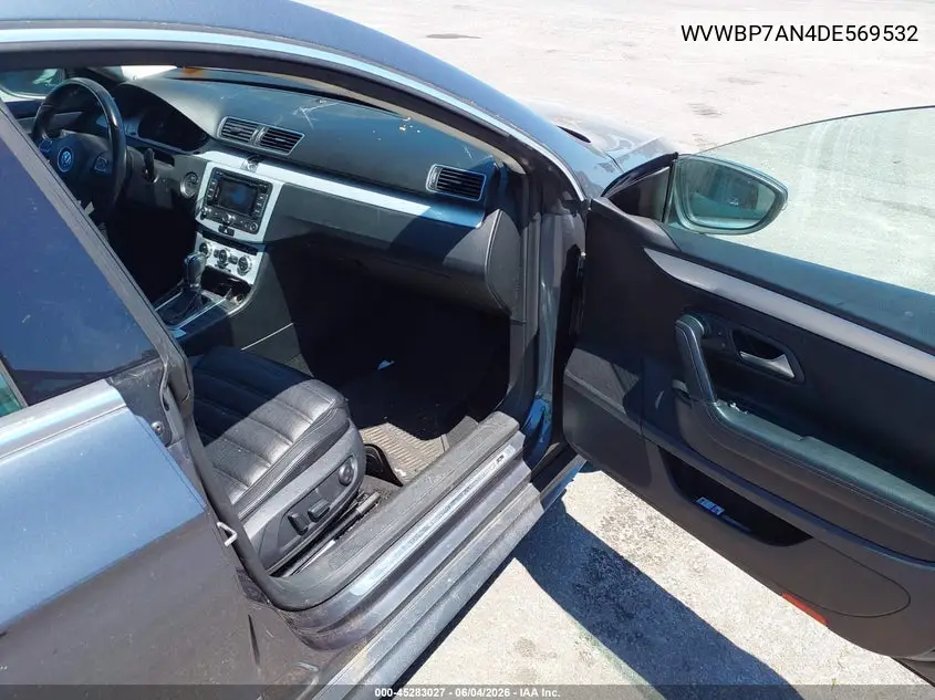 2013 Volkswagen Cc 2.0T R-Line VIN: WVWBP7AN4DE569532 Lot: 45283027