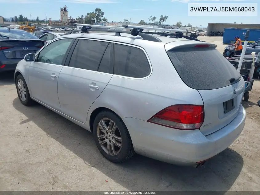 2013 Volkswagen Jetta Sportwagen 2.0L Tdi VIN: 3VWPL7AJ5DM668043 Lot: 45683822