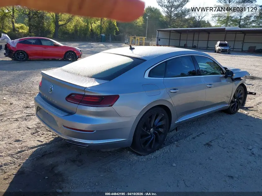 2019 Volkswagen Arteon 2.0T Se R-Line VIN: WVWFR7AN4KE031129 Lot: 44842195
