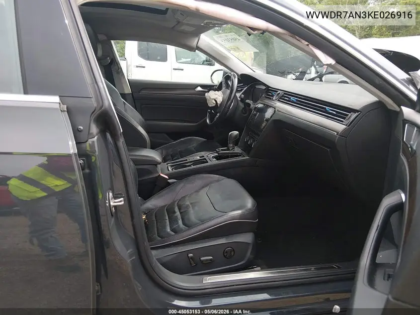 2019 Volkswagen Arteon 2.0T Sel VIN: WVWDR7AN3KE026916 Lot: 45053153