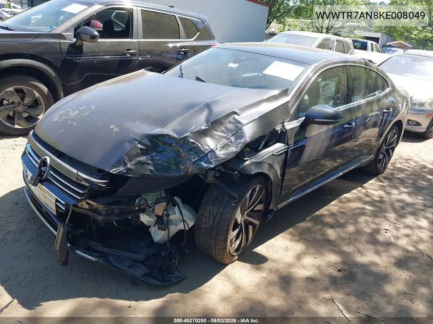 2019 Volkswagen Arteon 2.0T Sel Premium R-Line VIN: WVWTR7AN8KE008049 Lot: 45270250