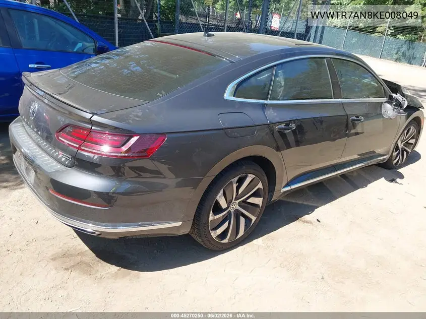 2019 Volkswagen Arteon 2.0T Sel Premium R-Line VIN: WVWTR7AN8KE008049 Lot: 45270250