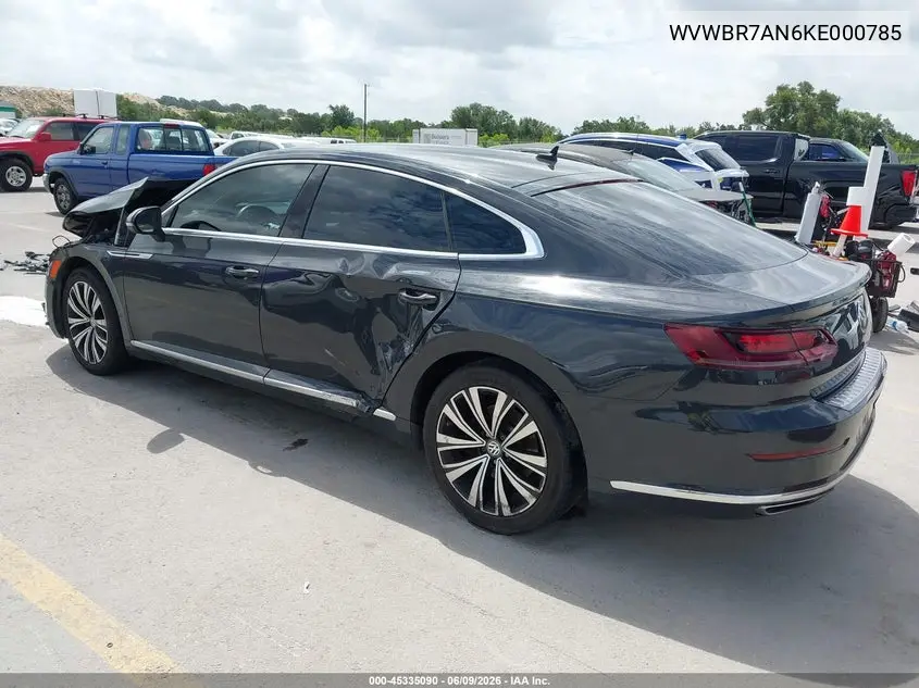 2019 Volkswagen Arteon 2.0T Se VIN: WVWBR7AN6KE000785 Lot: 45335090