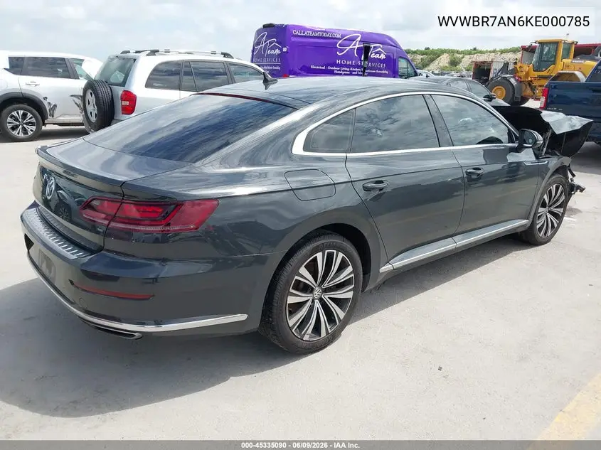 2019 Volkswagen Arteon 2.0T Se VIN: WVWBR7AN6KE000785 Lot: 45335090