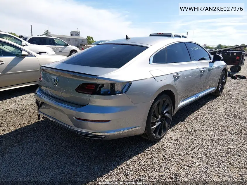 2019 Volkswagen Arteon 2.0T Sel R-Line VIN: WVWHR7AN2KE027976 Lot: 45362325