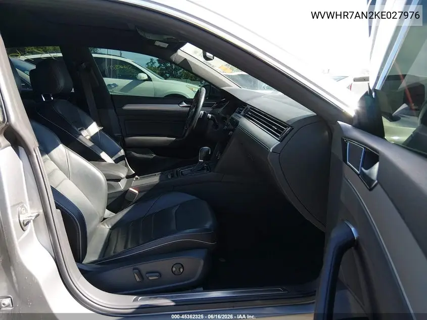 2019 Volkswagen Arteon 2.0T Sel R-Line VIN: WVWHR7AN2KE027976 Lot: 45362325