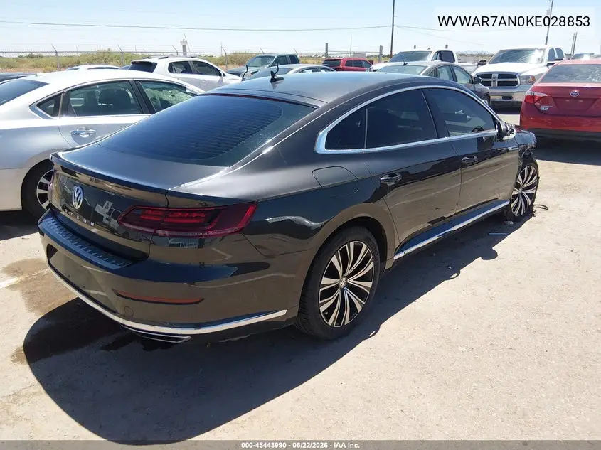 2019 Volkswagen Arteon 2.0T Se VIN: WVWAR7AN0KE028853 Lot: 45443990