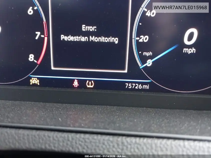 2020 Volkswagen Arteon 2.0T Sel R-Line VIN: WVWHR7AN7LE015968 Lot: 44131090