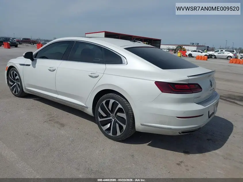 2021 Volkswagen Arteon 2.0T Sel R-Line VIN: WVWSR7AN0ME009520 Lot: 44682599