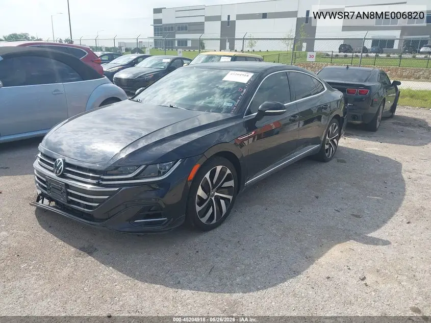 2021 Volkswagen Arteon 2.0T Sel R-Line VIN: WVWSR7AN8ME006820 Lot: 45204918