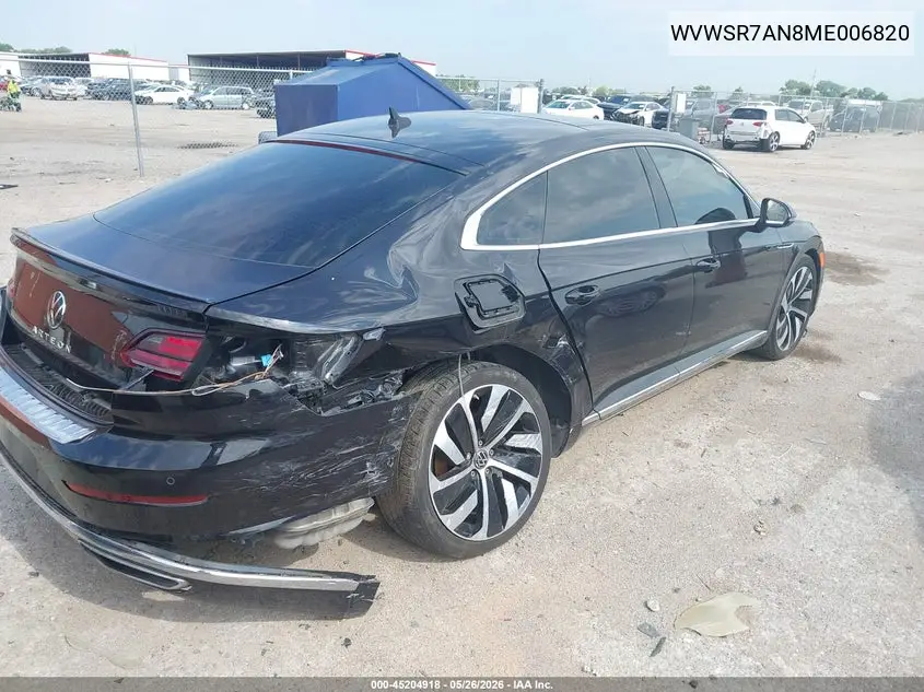 2021 Volkswagen Arteon 2.0T Sel R-Line VIN: WVWSR7AN8ME006820 Lot: 45204918