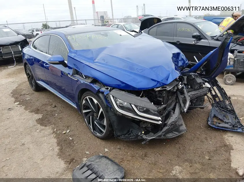 2021 Volkswagen Arteon 2.0T Sel Premium R-Line VIN: WVWTR7AN3ME006311 Lot: 45314434