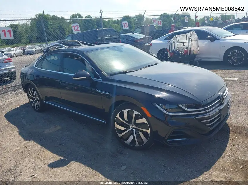 2021 Volkswagen Arteon 2.0T Sel R-Line VIN: WVWSR7AN5ME008542 Lot: 45489502