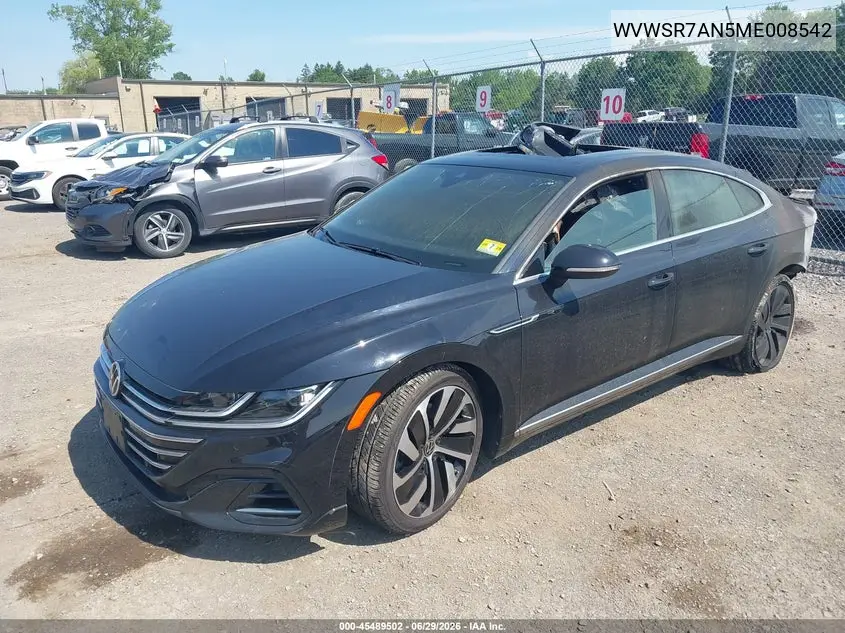 2021 Volkswagen Arteon 2.0T Sel R-Line VIN: WVWSR7AN5ME008542 Lot: 45489502