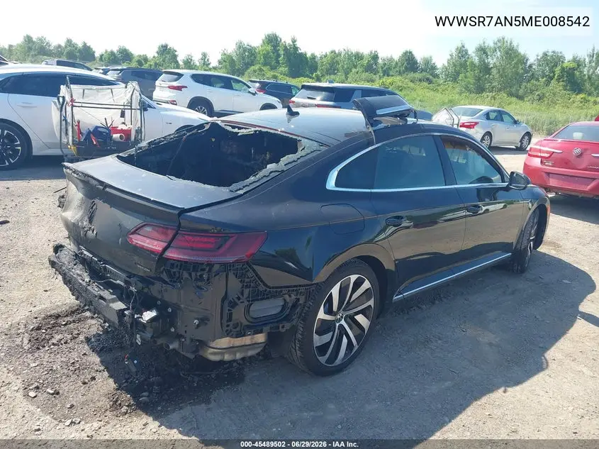 2021 Volkswagen Arteon 2.0T Sel R-Line VIN: WVWSR7AN5ME008542 Lot: 45489502