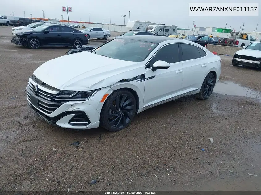 2022 Volkswagen Arteon 2.0T Sel R-Line VIN: WVWAR7ANXNE011157 Lot: 44546191