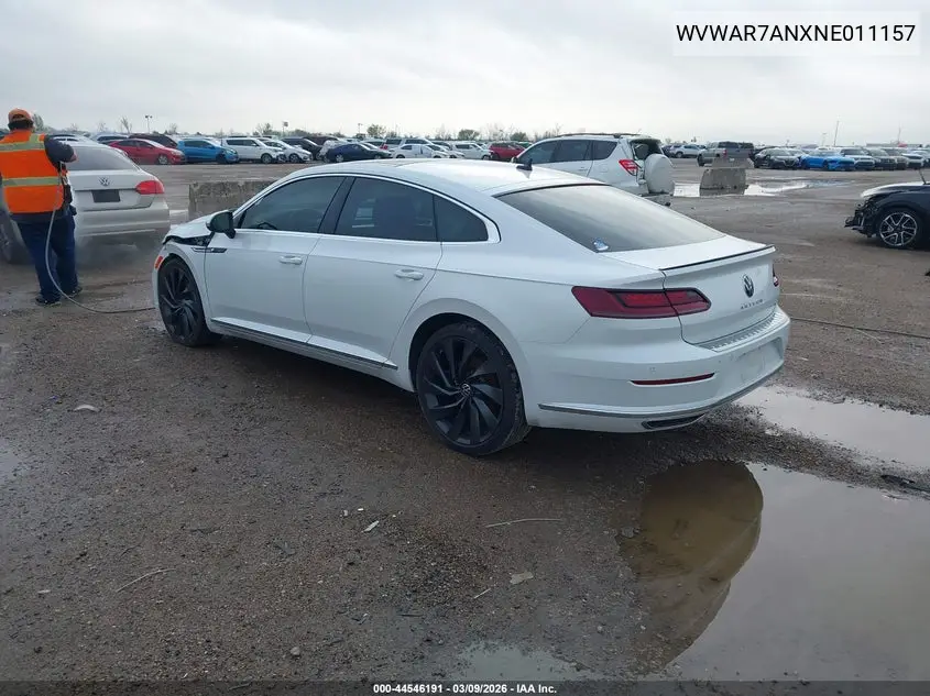 2022 Volkswagen Arteon 2.0T Sel R-Line VIN: WVWAR7ANXNE011157 Lot: 44546191