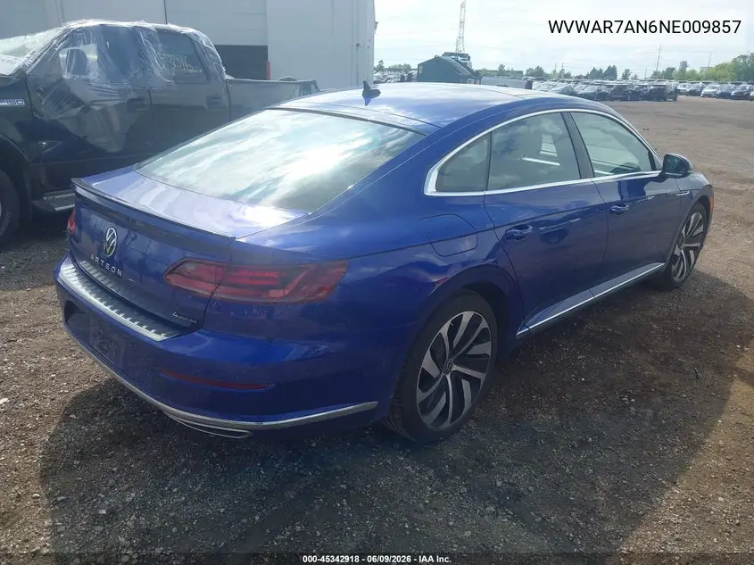 2022 Volkswagen Arteon 2.0T Sel R-Line VIN: WVWAR7AN6NE009857 Lot: 45342918