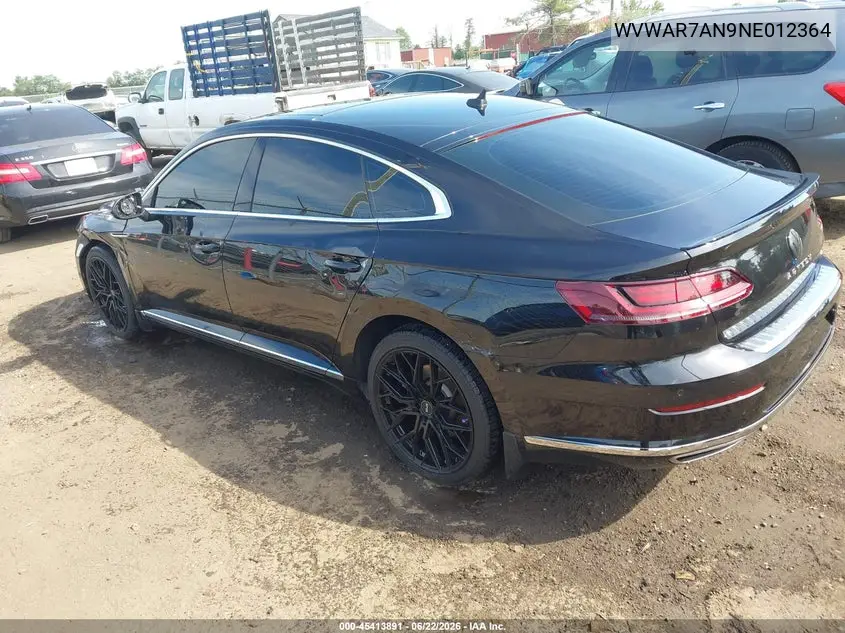 2022 Volkswagen Arteon 2.0T Sel R-Line VIN: WVWAR7AN9NE012364 Lot: 45413891