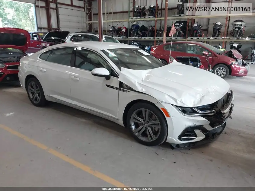 2022 Volkswagen Arteon 2.0T Se R-Line VIN: WVWSR7AN5NE008168 Lot: 45639989