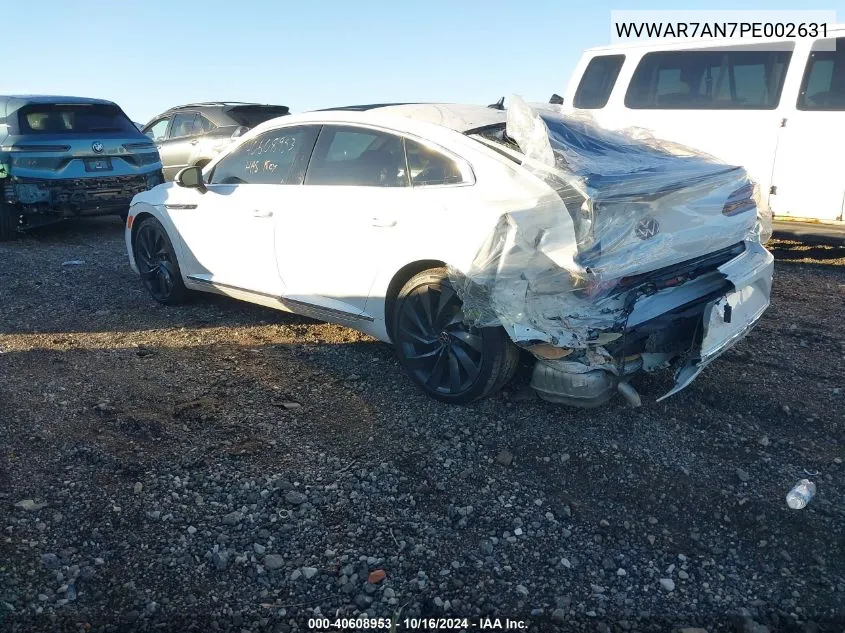 2023 Volkswagen Arteon 2.0T Sel R-Line VIN: WVWAR7AN7PE002631 Lot: 40608953