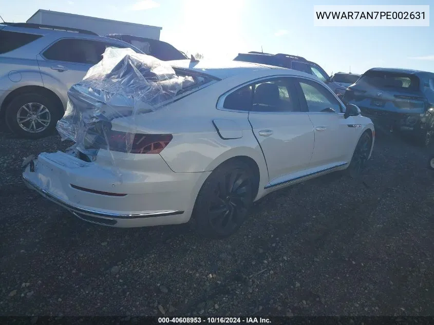 2023 Volkswagen Arteon 2.0T Sel R-Line VIN: WVWAR7AN7PE002631 Lot: 40608953