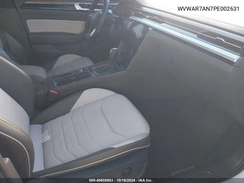 2023 Volkswagen Arteon 2.0T Sel R-Line VIN: WVWAR7AN7PE002631 Lot: 40608953