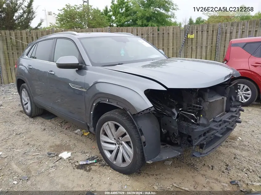 2020 Volkswagen Atlas Cross Sport 3.6L V6 Se W/Technology/3.6L V6 Se W/Technology R-Line VIN: 1V26E2CA5LC212258 Lot: 44957029