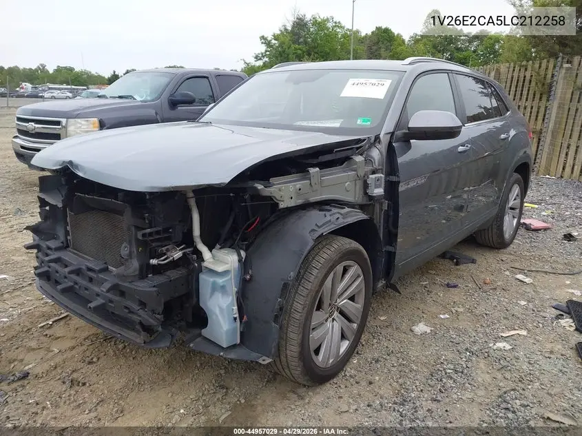 2020 Volkswagen Atlas Cross Sport 3.6L V6 Se W/Technology/3.6L V6 Se W/Technology R-Line VIN: 1V26E2CA5LC212258 Lot: 44957029
