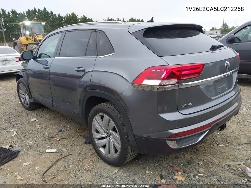 2020 Volkswagen Atlas Cross Sport 3.6L V6 Se W/Technology/3.6L V6 Se W/Technology R-Line VIN: 1V26E2CA5LC212258 Lot: 44957029