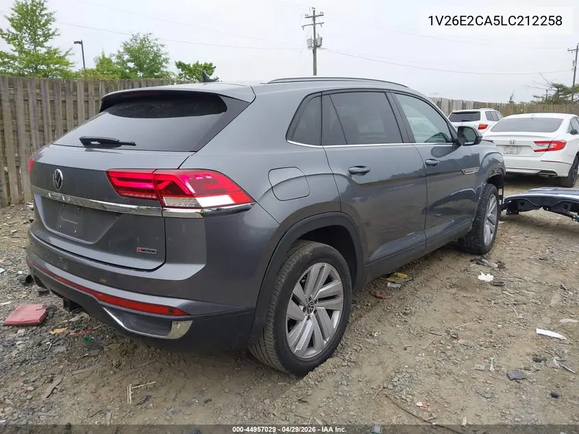 2020 Volkswagen Atlas Cross Sport 3.6L V6 Se W/Technology/3.6L V6 Se W/Technology R-Line VIN: 1V26E2CA5LC212258 Lot: 44957029