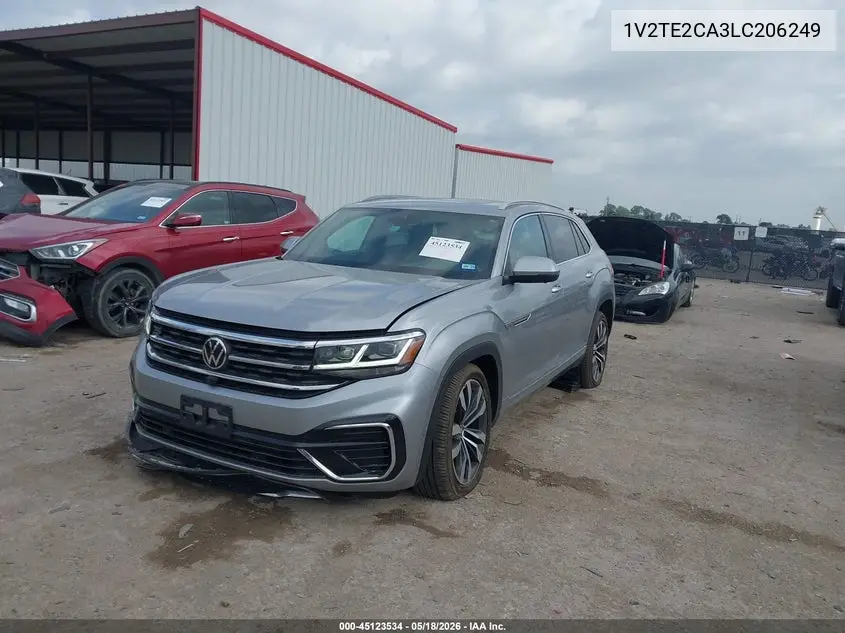 2020 Volkswagen Atlas Cross Sport 3.6L V6 Sel Premium R-Line VIN: 1V2TE2CA3LC206249 Lot: 45123534