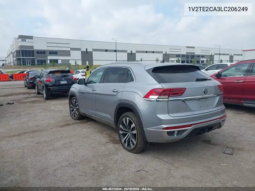 2020 Volkswagen Atlas Cross Sport 3.6L V6 Sel Premium R-Line VIN: 1V2TE2CA3LC206249 Lot: 45123534