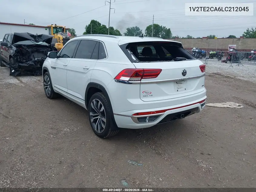 2020 Volkswagen Atlas Cross Sport 3.6L V6 Sel Premium R-Line VIN: 1V2TE2CA6LC212045 Lot: 45124807