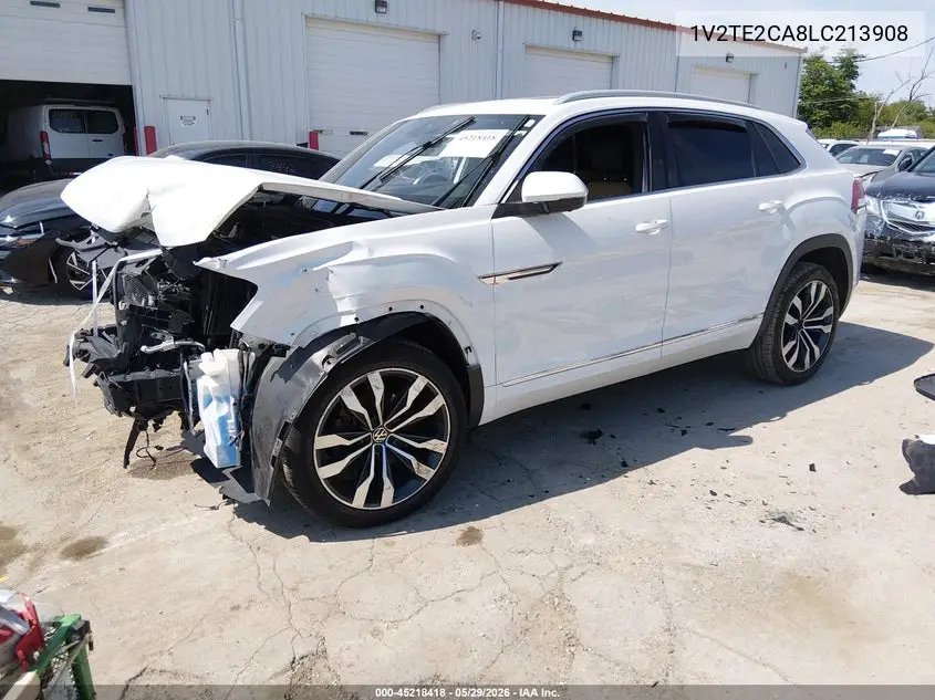 2020 Volkswagen Atlas Cross Sport 3.6L V6 Sel Premium R-Line VIN: 1V2TE2CA8LC213908 Lot: 45218418