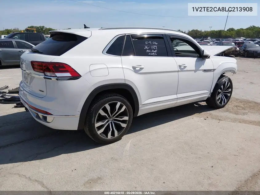 2020 Volkswagen Atlas Cross Sport 3.6L V6 Sel Premium R-Line VIN: 1V2TE2CA8LC213908 Lot: 45218418