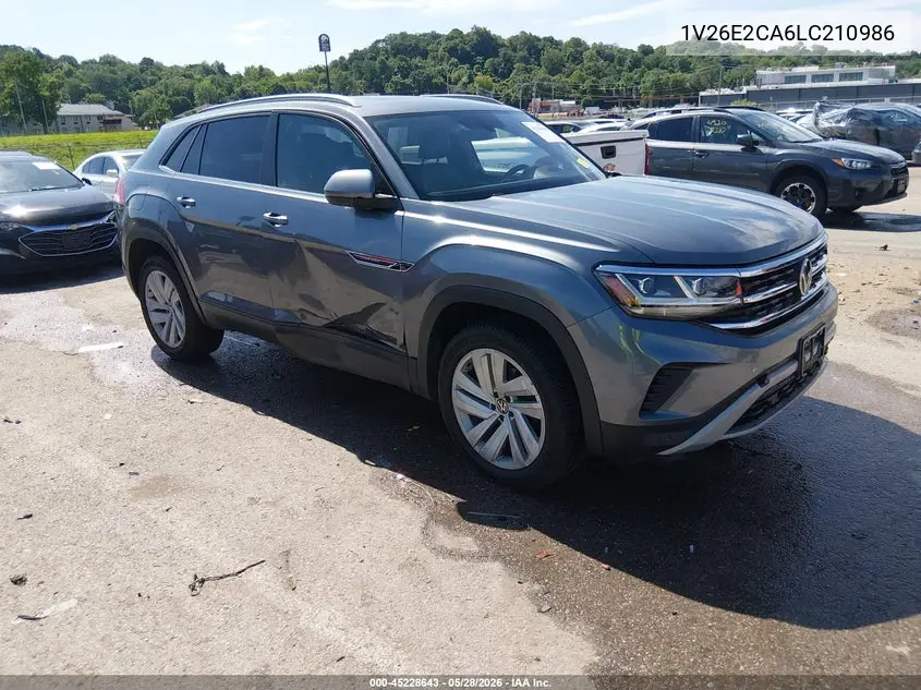 2020 Volkswagen Atlas Cross Sport 3.6L V6 Se W/Technology/3.6L V6 Se W/Technology R-Line VIN: 1V26E2CA6LC210986 Lot: 45228643