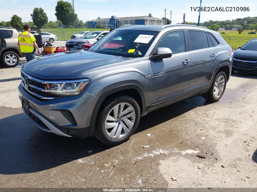 2020 Volkswagen Atlas Cross Sport 3.6L V6 Se W/Technology/3.6L V6 Se W/Technology R-Line VIN: 1V26E2CA6LC210986 Lot: 45228643