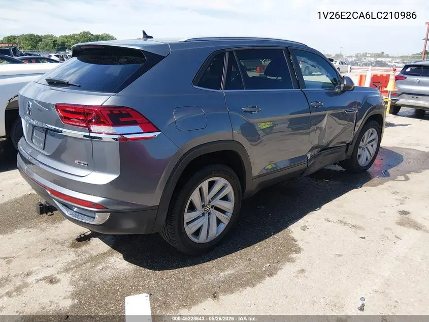 2020 Volkswagen Atlas Cross Sport 3.6L V6 Se W/Technology/3.6L V6 Se W/Technology R-Line VIN: 1V26E2CA6LC210986 Lot: 45228643