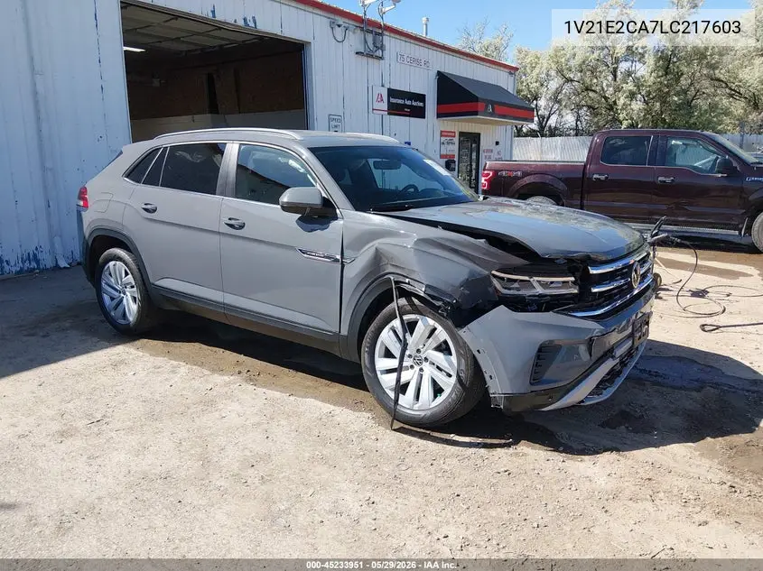 2020 Volkswagen Atlas Cross Sport 3.6L V6 Se W/Technology/3.6L V6 Se W/Technology R-Line VIN: 1V21E2CA7LC217603 Lot: 45233951