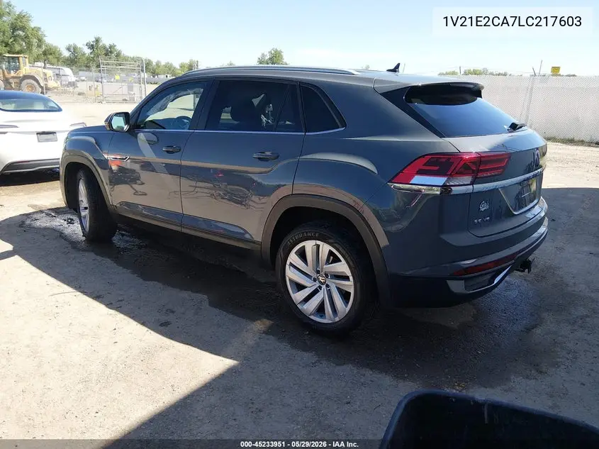 2020 Volkswagen Atlas Cross Sport 3.6L V6 Se W/Technology/3.6L V6 Se W/Technology R-Line VIN: 1V21E2CA7LC217603 Lot: 45233951
