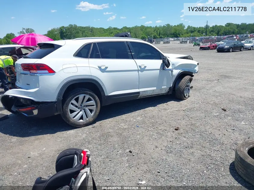 2020 Volkswagen Atlas Cross Sport 3.6L V6 Se W/Technology/3.6L V6 Se W/Technology R-Line VIN: 1V26E2CA4LC211778 Lot: 45269750