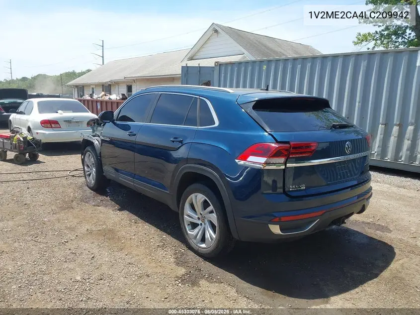 2020 Volkswagen Atlas Cross Sport 3.6L V6 Sel VIN: 1V2ME2CA4LC209942 Lot: 45303076