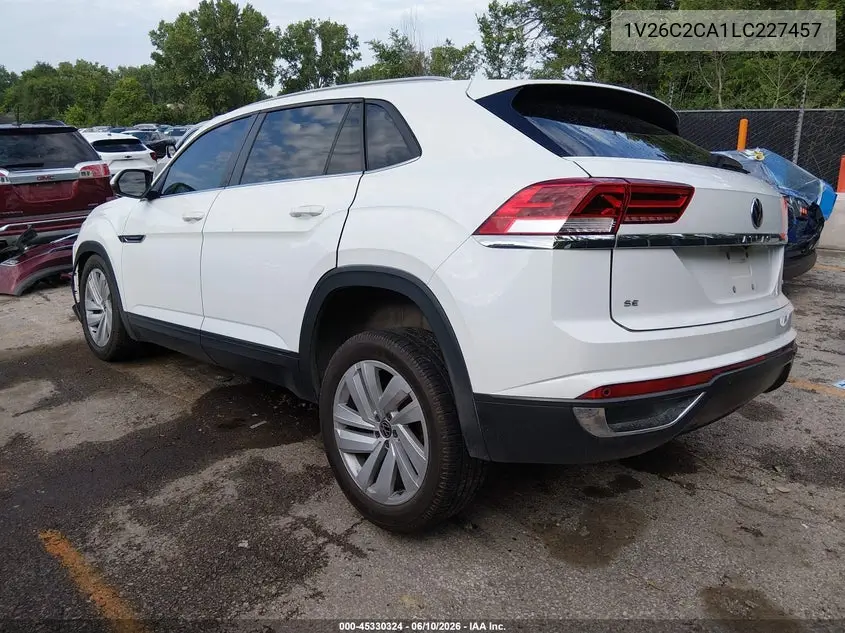2020 Volkswagen Atlas Cross Sport 2.0T Se W/Technology/2.0T Se W/Technology R-Line VIN: 1V26C2CA1LC227457 Lot: 45330324